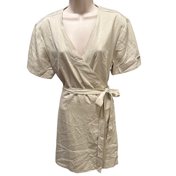 COZY EARTH Coastal Comfort Wrap Tie Tencel Boardwalk Breeze Beige girl Safari - Picture 3 of 15